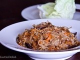 Jiu Hu Char (Jicama and Cuttlefish Stir Fry with Lettuce Wrap)