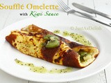 Soufflé Omelette with Kiwi Sauce
