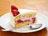 Chinese Bakery-Style Birthday Cake with Strawberry Mousse Filling