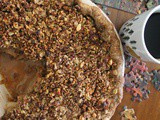 Peanut Butter Apple Crumb Pie