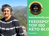 KetoforIndia Featured in FeedSpot’s Top 100 Keto Blogs – a Milestone to Celebrate