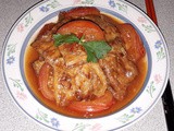 Braised sweet sour tau pau with tomatoes