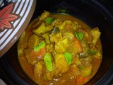 Chicken and eryngii mushroooms curry