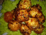 Chicken balls with sambal belacan