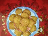 Cny 2017 - orange cookies with white chocolate chips
