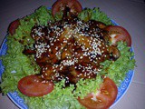 Ezcr#42 - fried streaky pork belly salad