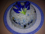 Fragrant blue pea flower rice