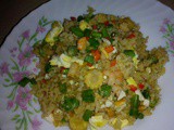 Fried rice with salted eggs