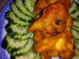 Fried tumeric chicken [ooi keow kay]