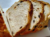 Hand knead raisin bread loaf