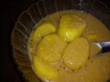Pengat pisang with sago