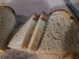 Rye flour bread loaf