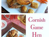 Cornish Game Hens with Honey & Raspberry Puree