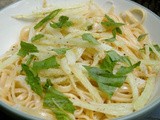 Linguine with fried fennel