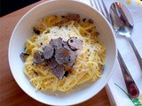 Pasta with black truffles and parmesan