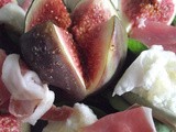 Warm Salad Series: Fresh Fig Salad with Cured Ham and Mozarella