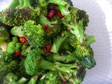 Grilled broccoli with chile and garlic