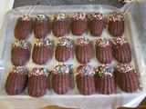 Chocolate birthday madeleines, for a birthday girl