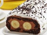 Chocolate Banana Swiss Roll – “Cat’s Eyes”