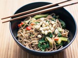 Cooked again with Cookgourmet.co – Sesame Soba Noodles with Cucumber, Bok Choy and Mixed Greens