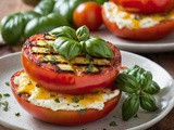 Grilled Tomatoes Recipe with Zesty Italian and Cheese