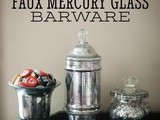 Mercury Glass Barware diy