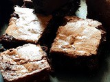Super moist, chewy, fudgy brownies