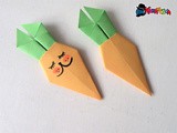 Origami: Carote coniglietto