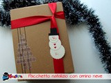 Pacchetto di natale con pupazzo di neve [tutorial]