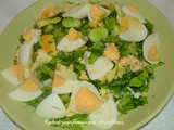 Ανοιξιάτικη σαλάτα με τον  αροδαμό τση λεμονιάς  και τα πασχαλινά αυγά