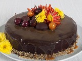 Шоколадово-ореховa торта с кестенов крем и карамел