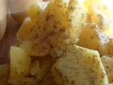 Insalata di patate con pesto di pistacchi