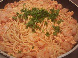 Spaghetti ai gamberi cremosi