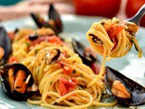 Spaghetti con le cozze alla siciliana