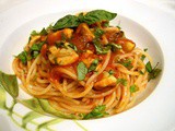 Spaghetti cozze ed erbe aromatiche