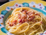 Authentic Italian pasta alla carbonara