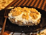 Cheesecake salata al gorgonzola con gherigli di noci