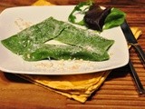 Ravioli verdi ripieni di piselli, rivisitazione di una  ricetta dello chef Matias Perdomo