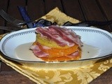 Torrette di patate, zucca e bacon croccante