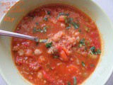 Aromatična juha od rajčice s kus-kusom i slanutkom ☆ Spiced tomato, chickpeas and couscous soup