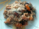 Fini rižoto s dagnjama, kozicama i lignjama :: Creamy risotto with mussels, shrimp and squid