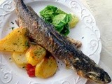 Male tajne: Pečeni brancin s krumpirom i hrskavim keljom :: Sea bass with potatoes and crispy savoy cabbage
