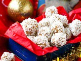 Christmas Pudding Snowball Truffles