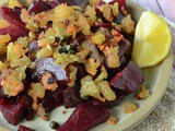 Fried beetroot