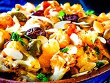 Mediterranean Roasted Cauliflower Traybake