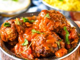 One Pan Lamb Meatball Curry