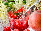 Raspberry Peach and Elderflower Jam