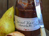 Spiced pear and chocolate jam