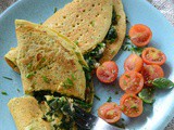 Spinach And Feta Chickpea Pancakes