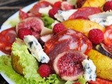 Figs, Raspberries & Pears, Autumn Harvest Salad for an Indian Summer Lunch